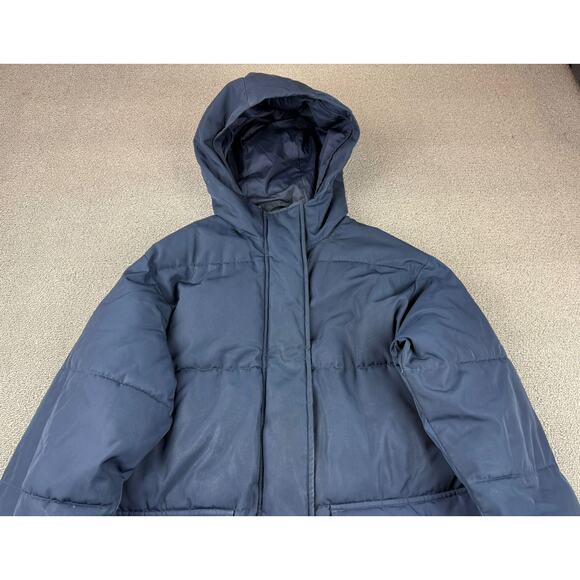 Everlane Women's XS Navy Blue ReNew Long Puffer Jacket - Picture 13 of 16